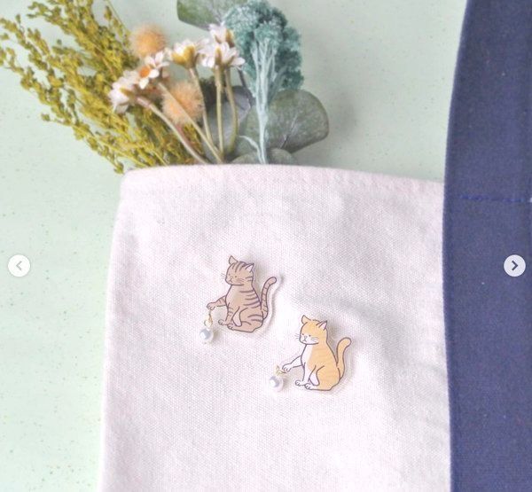 猫モチーフのアクセサリー