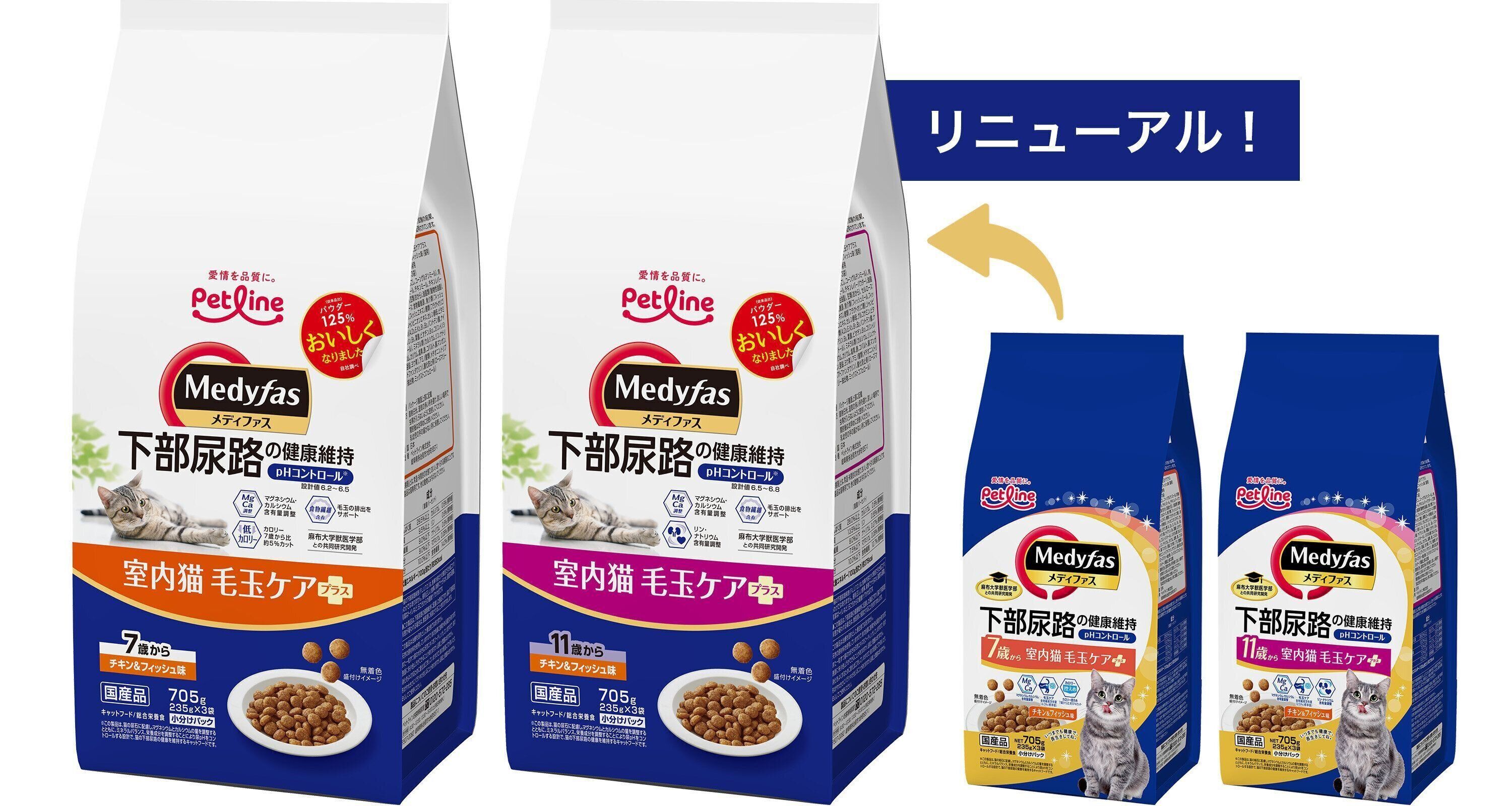 毛玉ケアと下部尿路の健康維持を同時にできるフードのお試しはこちら！