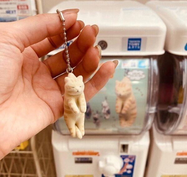 カプセルトイ「つまんだねこ3　マスコットボールチェーン」