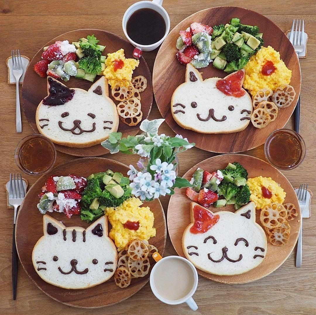 いろねこ食パン・4匹の猫