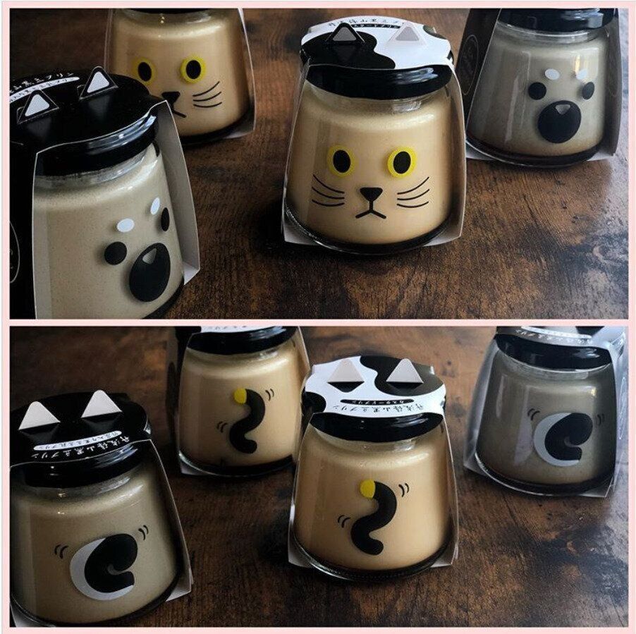 丹波篠山黒豆プリンのうしろ姿