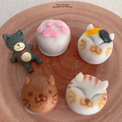 あわ家惣兵衛ねこまんじゅう色々