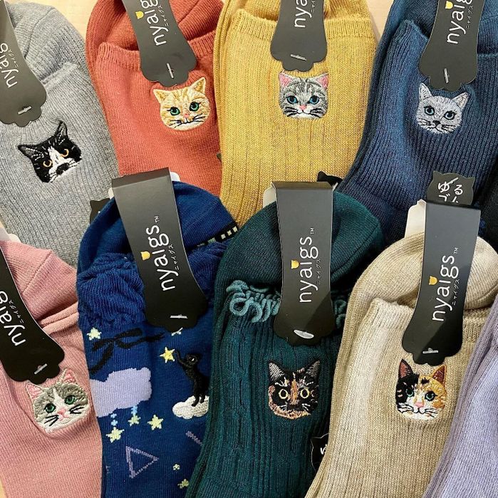 nyaigs~毛並みまで感じる猫刺繍作品