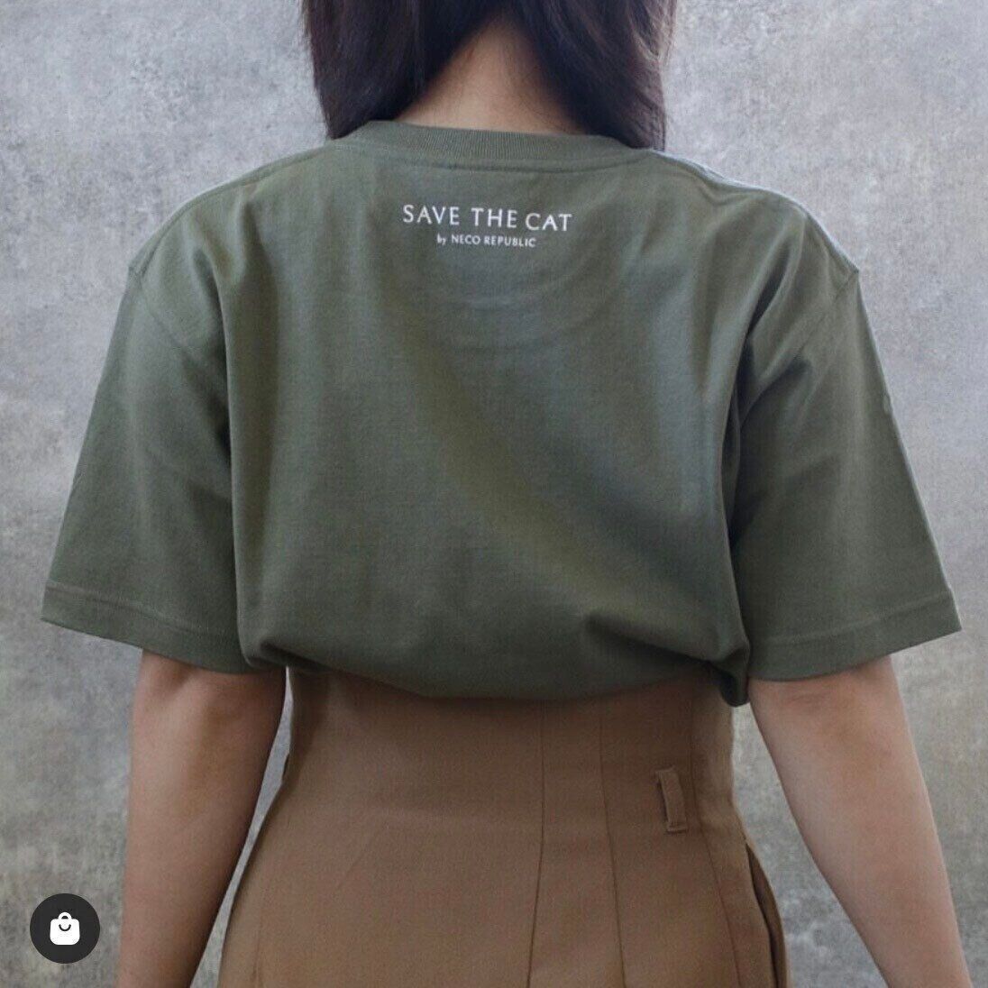 SAVE THE CAT ネコポケTシャツ後ろ姿