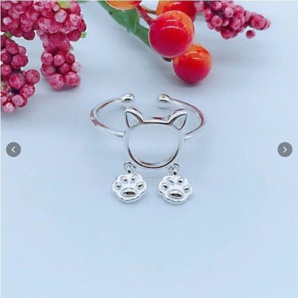 猫と肉球リング
