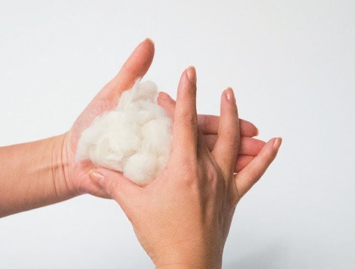 猫毛マスコット作り方、形を整える