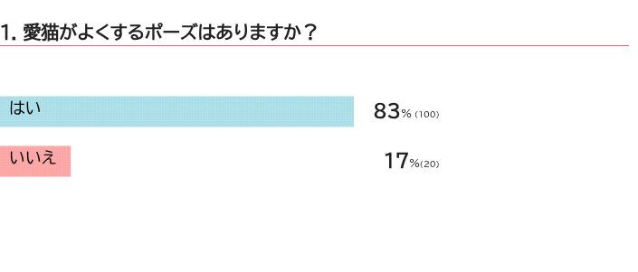 愛猫がよくするポーズは？