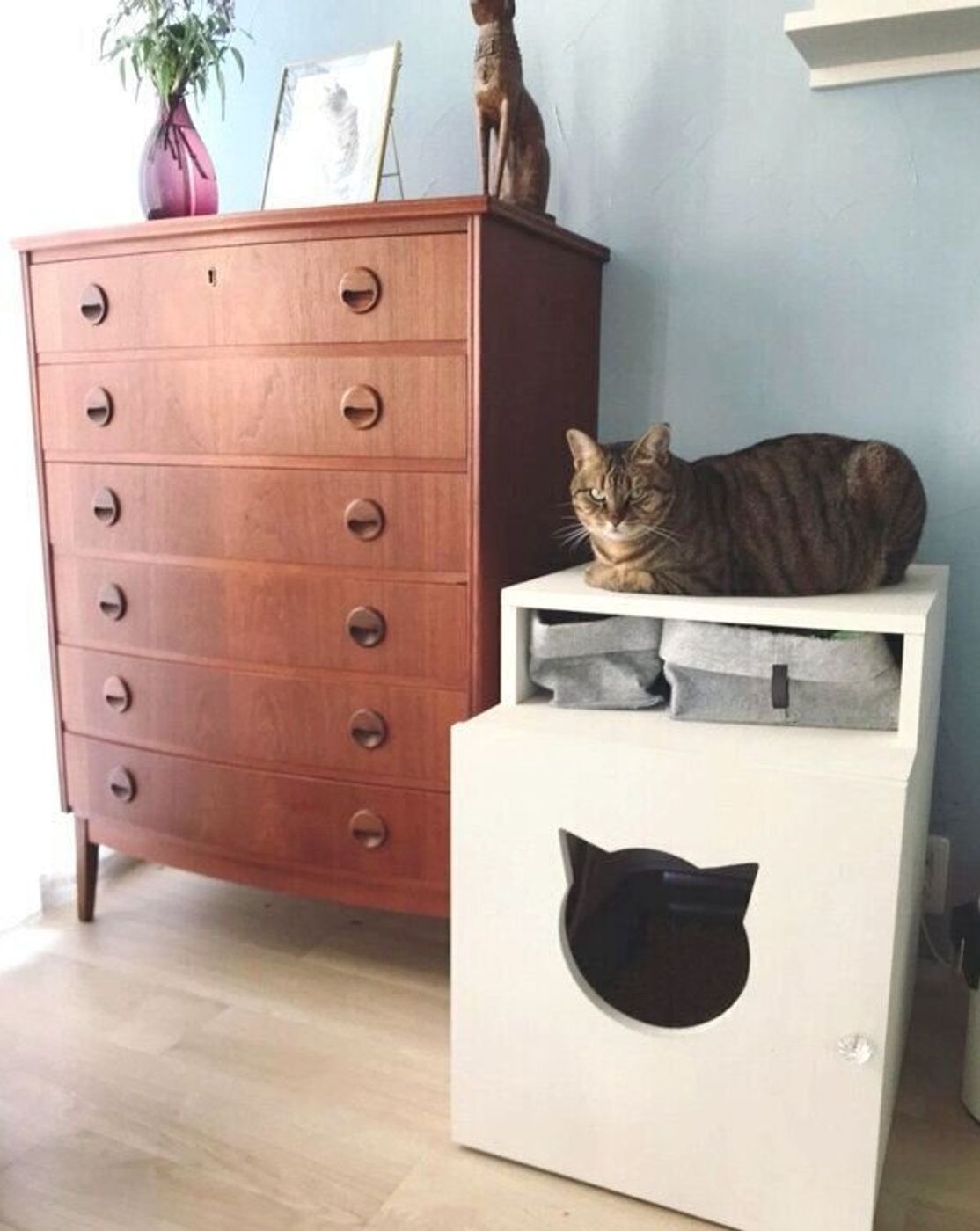 快適に 楽しく おしゃれに を追求 猫家具作家が手がける猫のトイレカバーが素敵 ねこのきもちweb Magazine 快適に 楽しく おしゃれに を追求 猫家具作家が手がける猫のトイレカバーが素敵 ねこのきもちweb Magazine