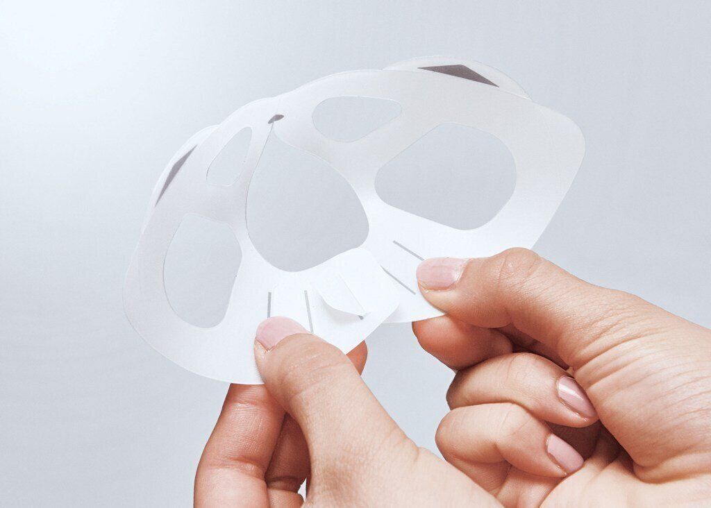 ねこ型マスクフレーム 組み立て後