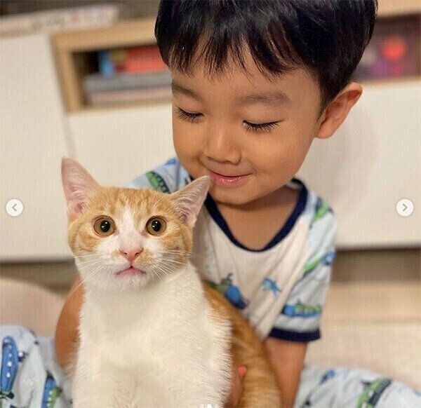 仲良しなポットくんと息子さん