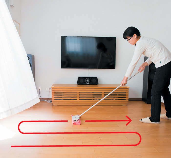 フローリングを水拭き