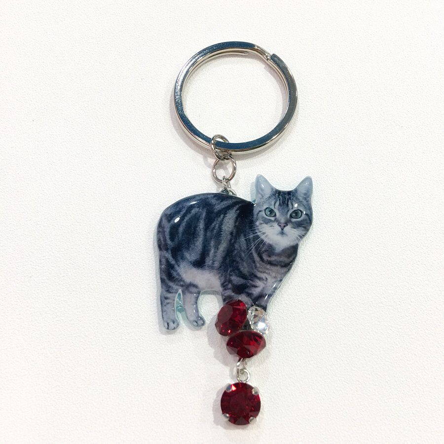 猫モチーフキーホルダー