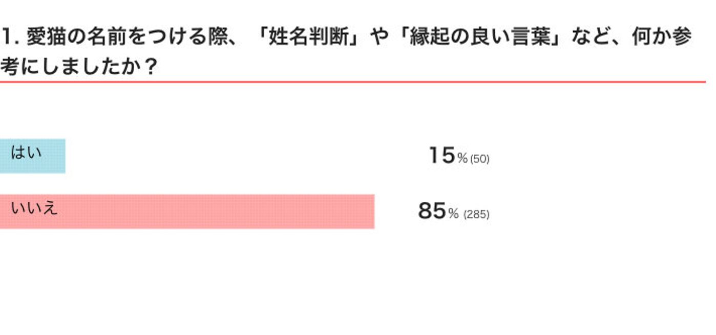 愛猫の名前をつける際に 姓名判断 などを参考にした 猫飼いさんに調査した ねこのきもちweb Magazine 愛猫の名前をつける際に 姓名判断 などを参考にした 猫飼いさんに調査した ねこのきもちweb Magazine