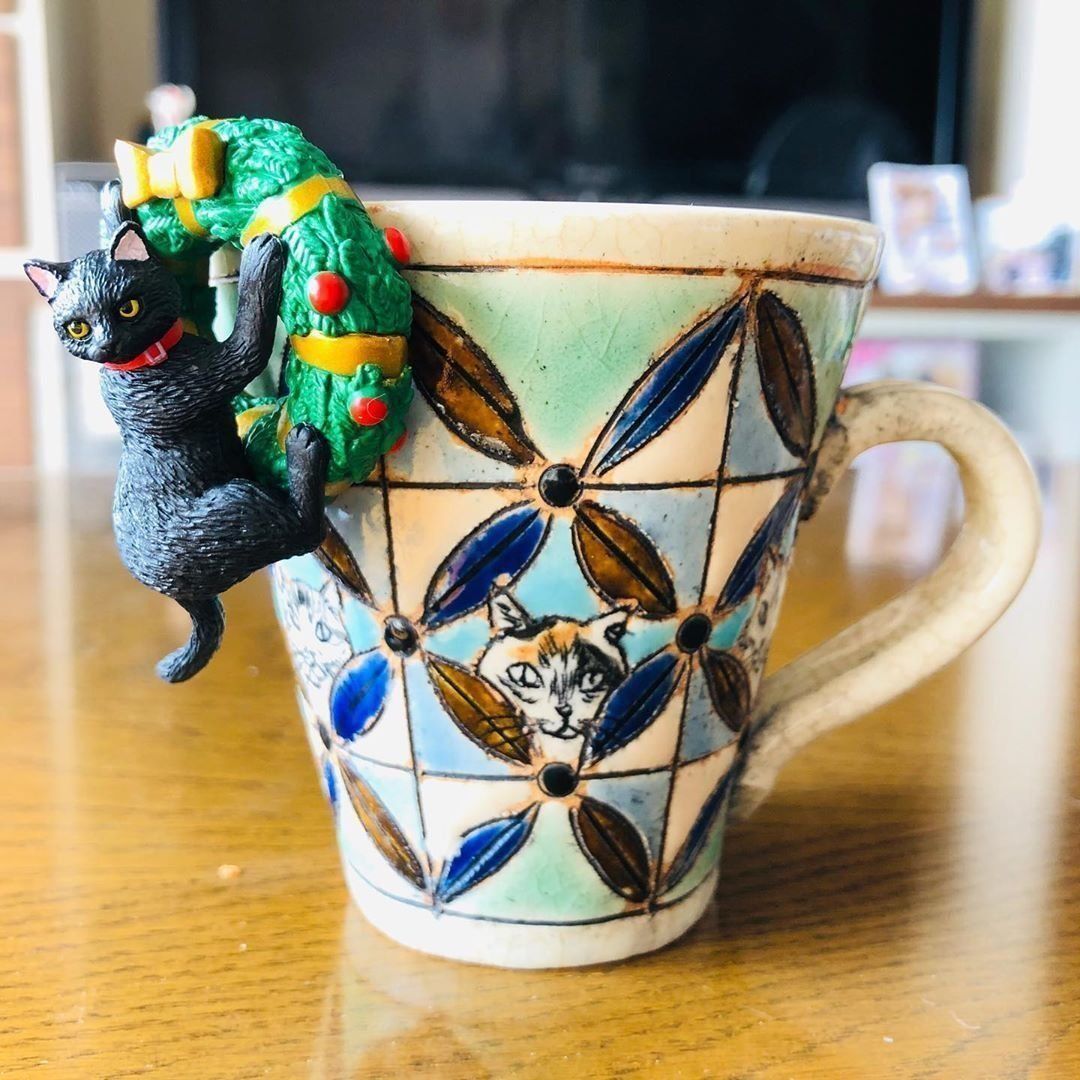 クリスマス限定！ かわいい「ふちねこ」と一緒にカフェタイムを♪｜ね