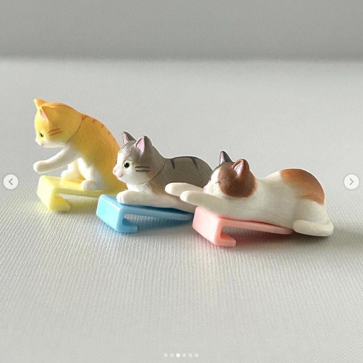 カプセルトイ「猫と待機！ヌードルクリップ」