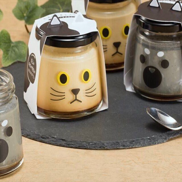 丹波篠山黒豆プリンのクロちゃんマメちゃん