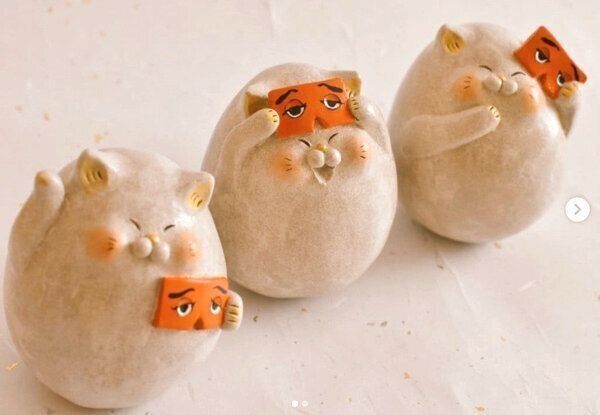 「にゃん家の団欒」の猫モチーフ作品