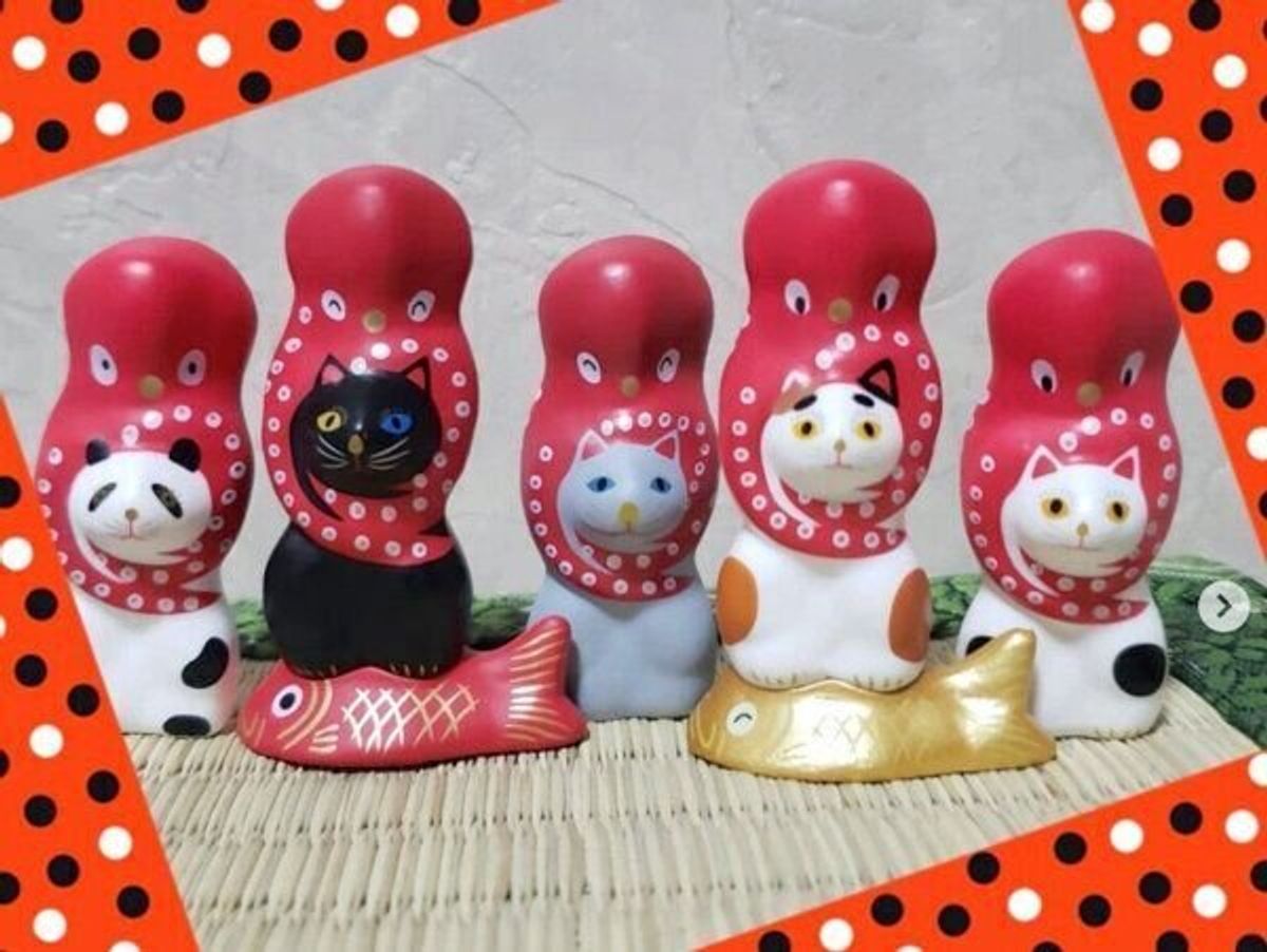 飾っておいたら幸せが訪れるかも カプセルトイ 相良人形 猫に蛸 がユニークで可愛い ねこのきもちweb Magazine