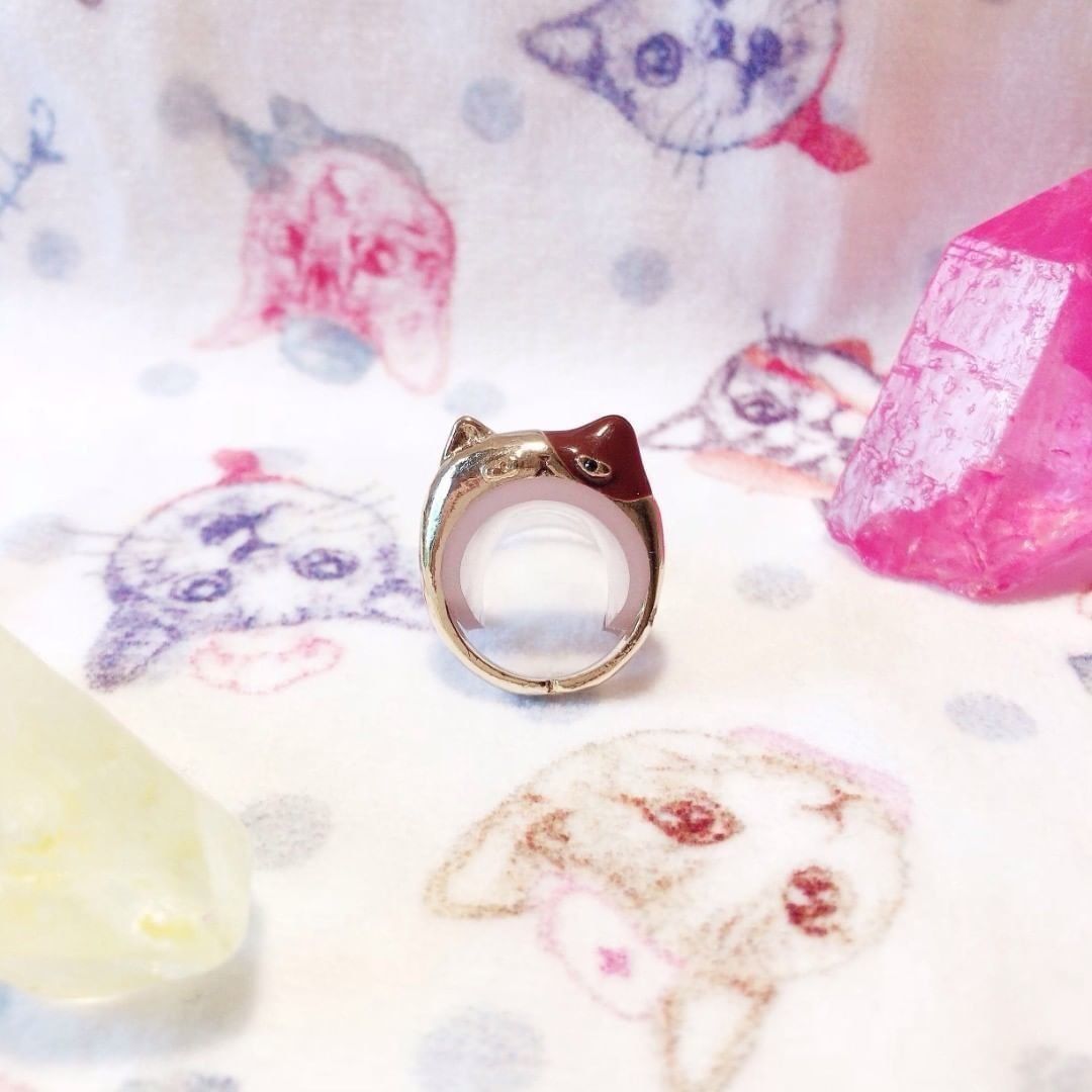 困り顔ネコちゃんのリング