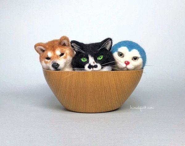 ヒナリさんの羊毛フェルト作品