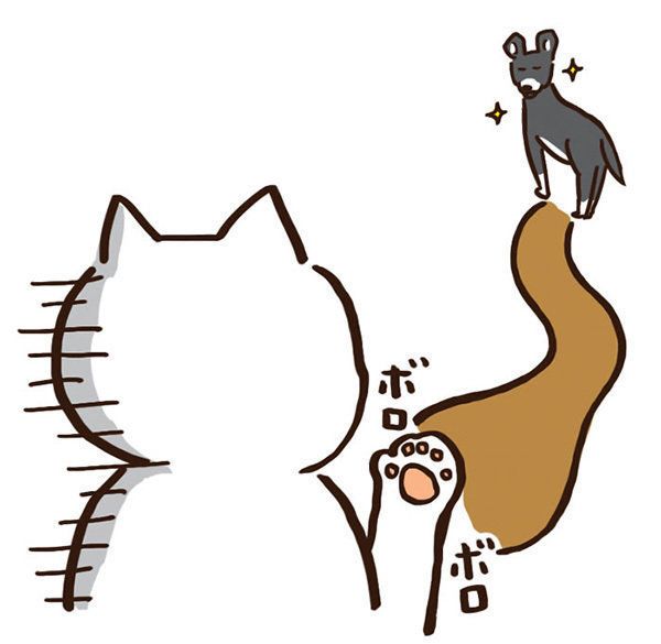 長距離走でビリになる猫