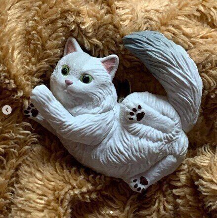 ねこなべリングの白猫