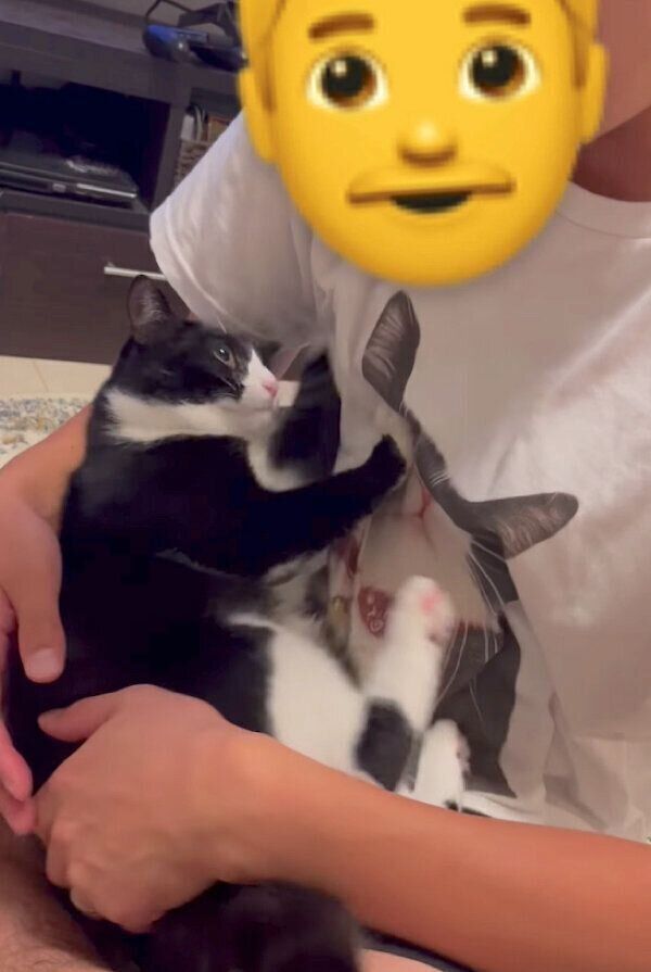 パパさんを拒否するぽんずちゃん