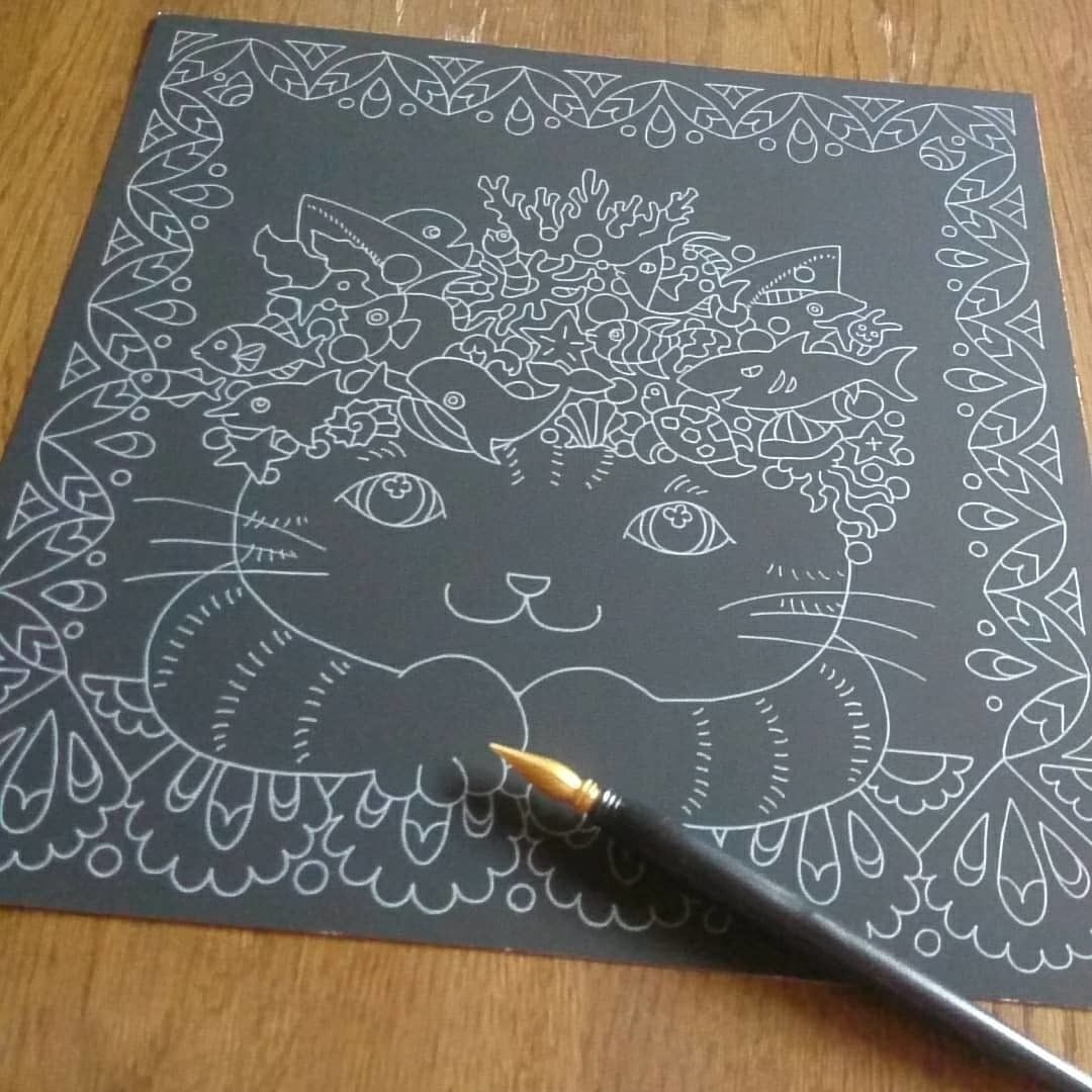 下絵と専用ペン