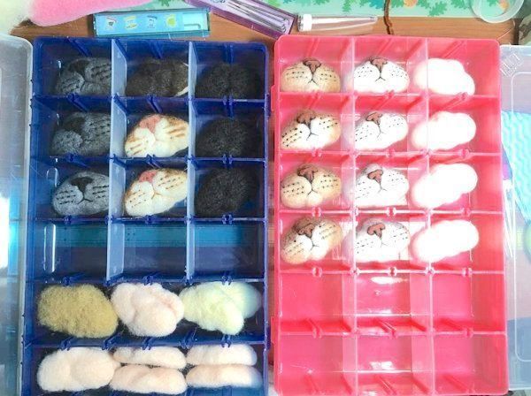 猫柄マズルの猫ヒゲホルダー