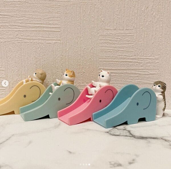 カプセルトイ「mofusand すべり台にゃんこ」