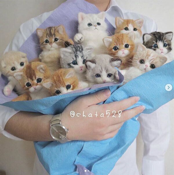 cha-taさんの羊毛フェルト作品