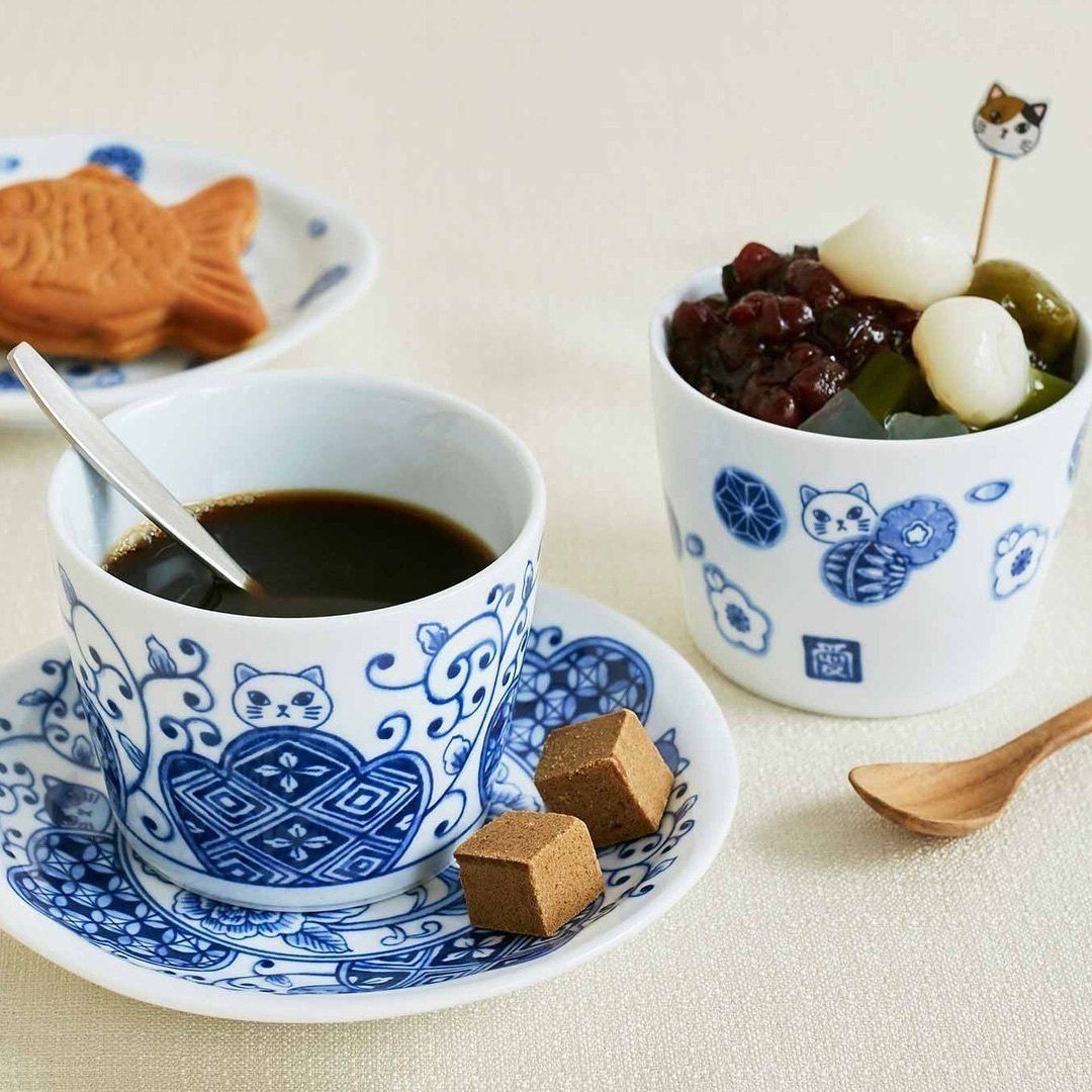 「猫珈」小皿とそばちょこ