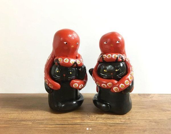 猫人形作家・緑猫さんの猫人形作品