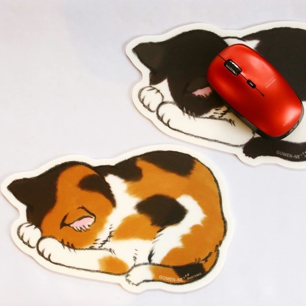 ごめん寝マウスパット