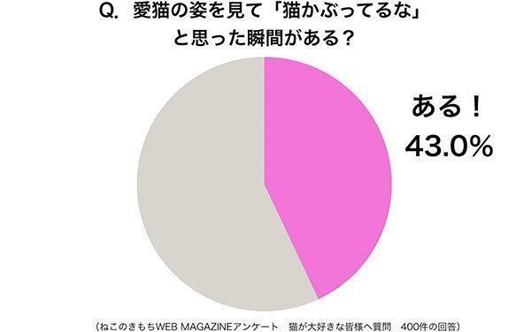 グラフ：愛猫の姿を見て「猫かぶってるな」と思った瞬間がある？