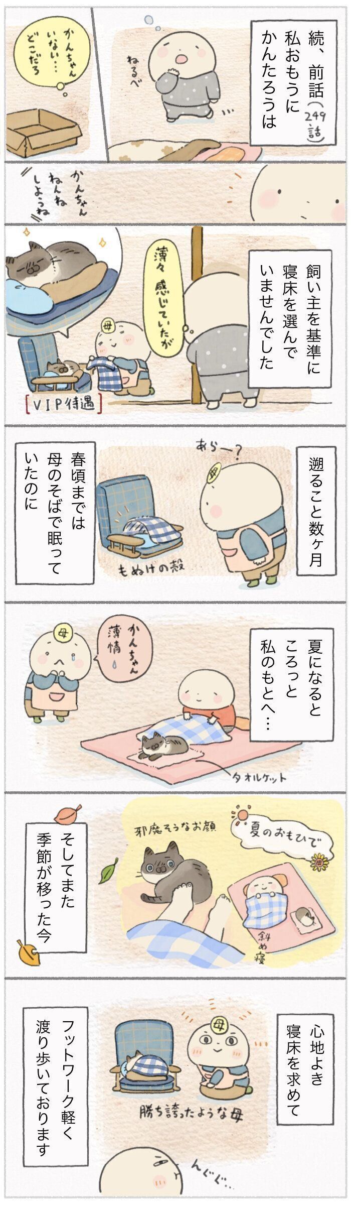 「ねこ連れ草」250話め