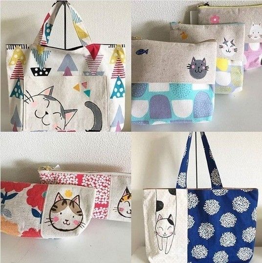 ニコニコ猫が可愛いバッグ