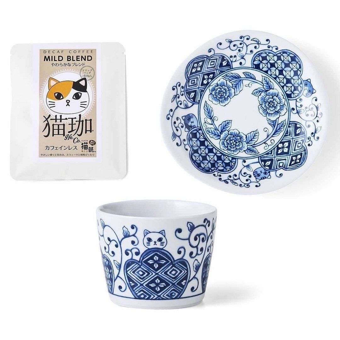「猫珈」小皿とそばちょこ（アップ）