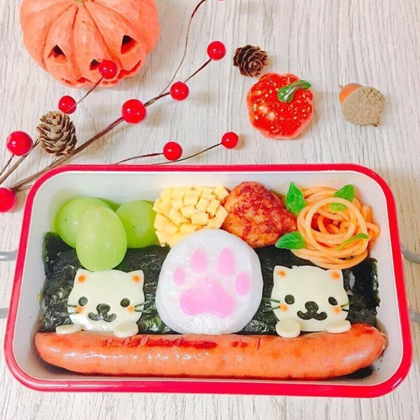 にゃんかま　女の子のお弁当