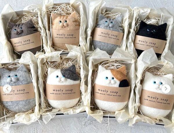 「wooly soap（ねこせっけん）」