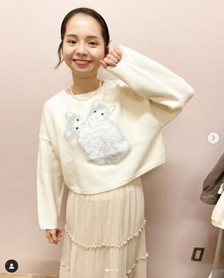 flowerの猫ニット