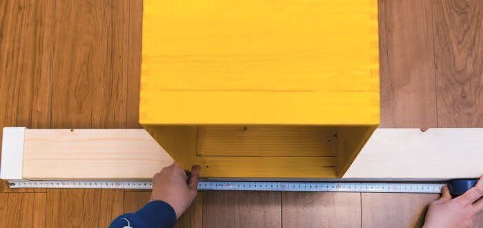 木箱を取り付ける