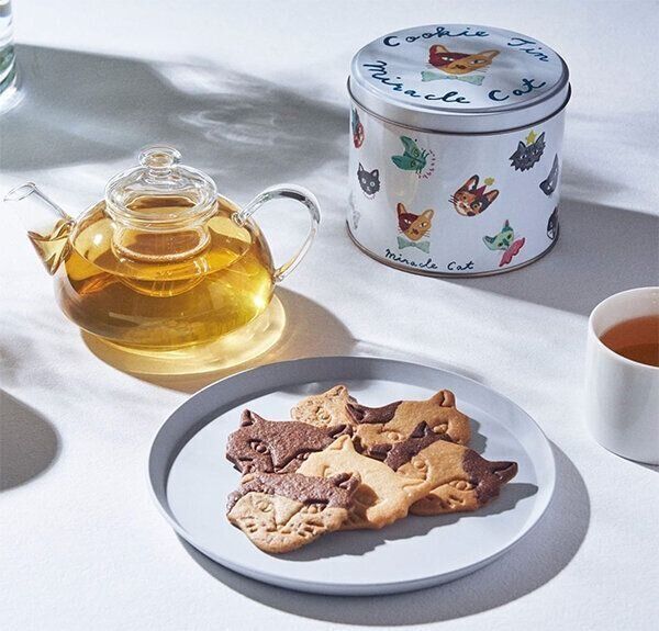 「神様のいたずらネコクッキー缶」