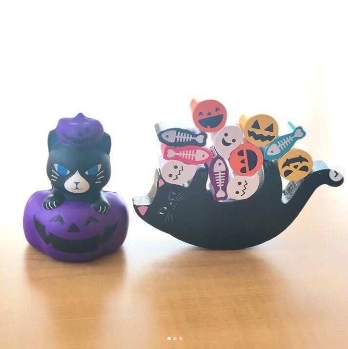 黒ねこのスクイーズとバランスゲーム