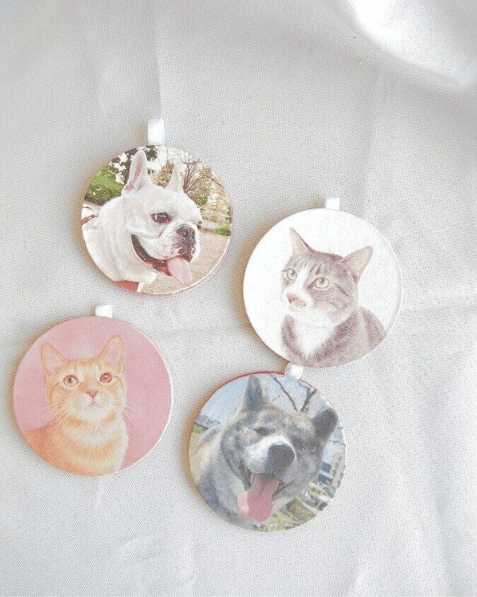 おうち教室 花とリボン作品