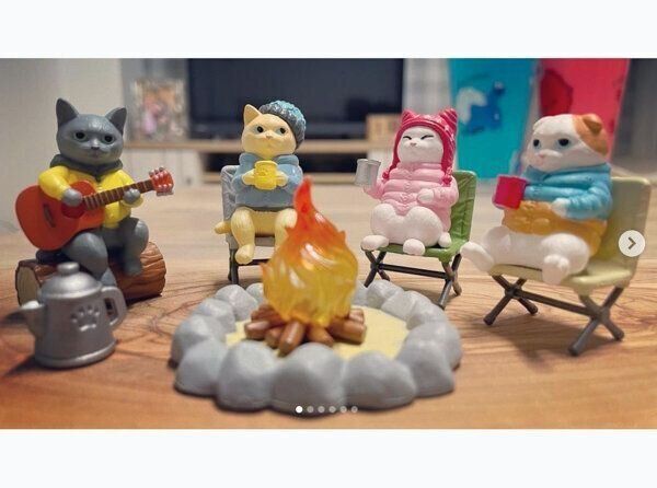 カプセルトイ「ねこの休日～キャンプファイヤー編～」