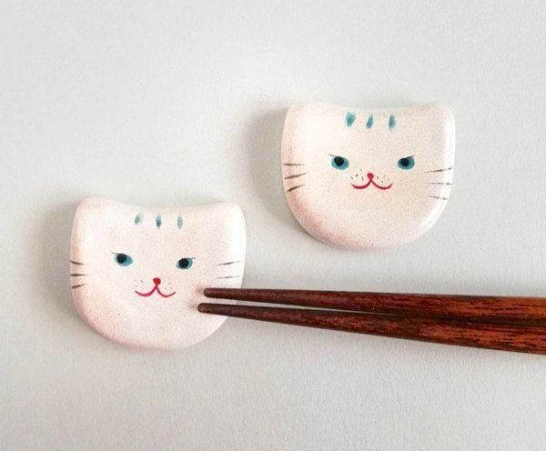『まん丸ギャラリー』の猫の箸置き