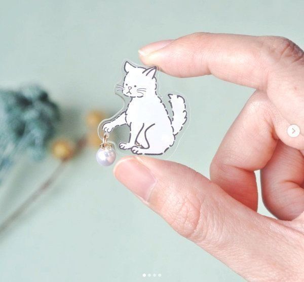 猫モチーフのアクセサリー