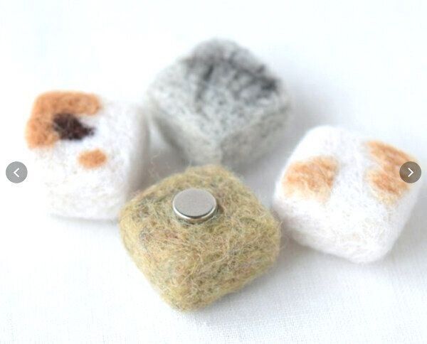 ねこ柄マグネット