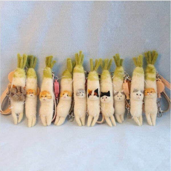 「羊陶Worker omu」の猫モチーフ作品